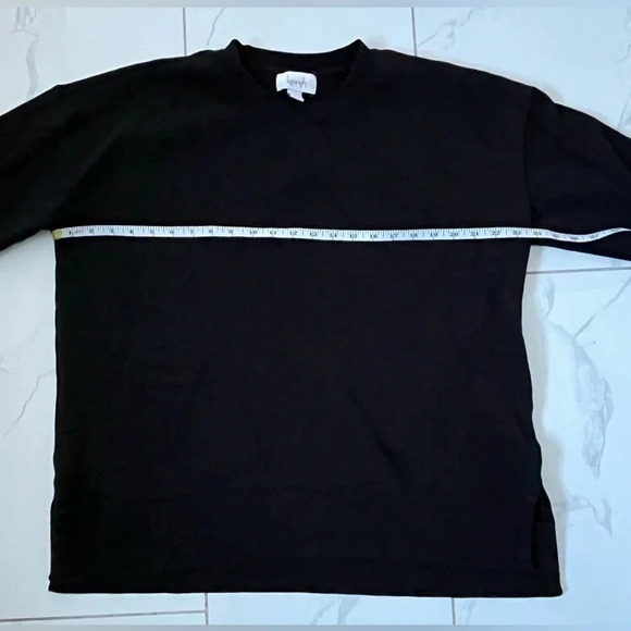 Kersh/ Black pullover crew neck sweater/  Side slits/ Size US XL - Picture 7 of 10